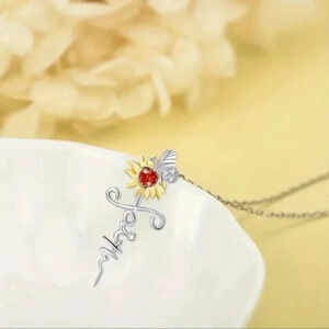 Sunflower Faith Necklace